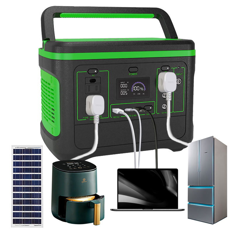 1000W Battery-Powered Portable Power Station Solar Generator For Devices and Appliances Camping Event Home Backup