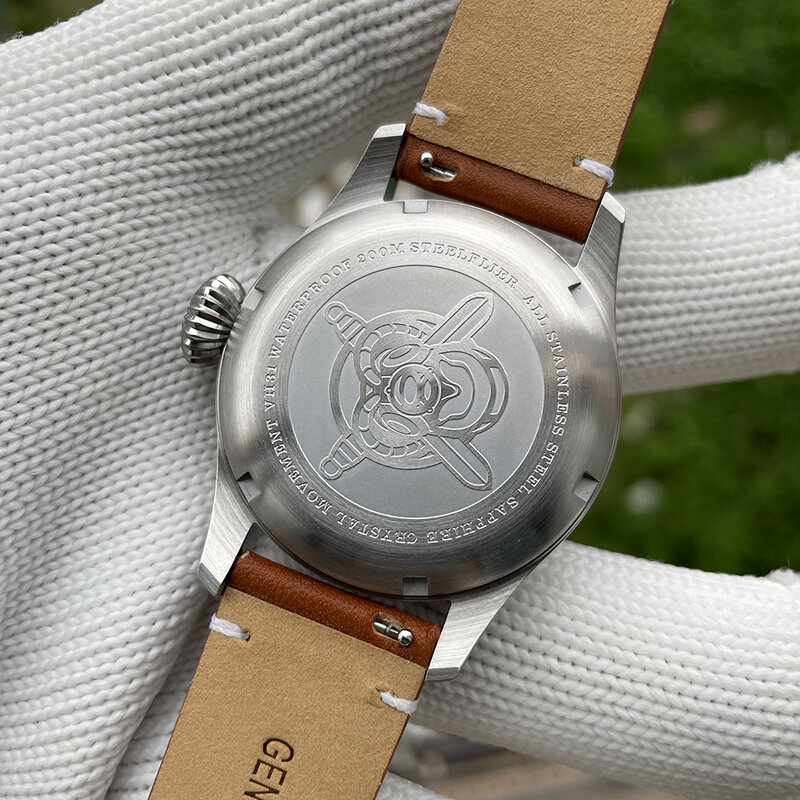 STEELFLIER-reloj de cuarzo oficial SF740V para hombre, cronógrafo luminoso Swiss C3, resistente al agua, 200M, movimiento VH31, moda de Negocios, nuevo