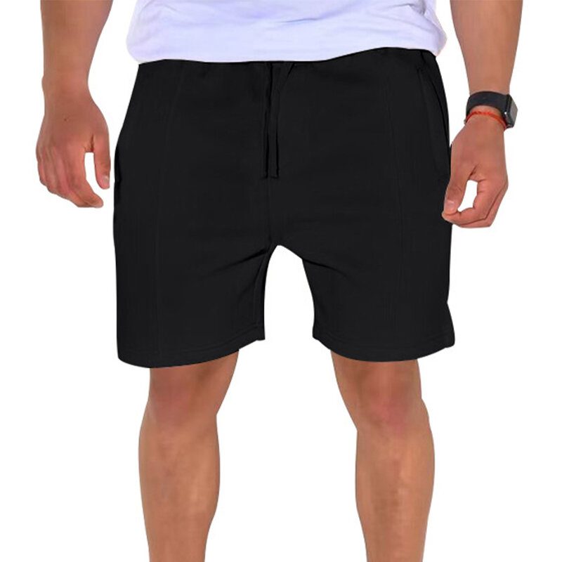 Pantalones cortos de moda para hombre, pantalones sueltos de gimnasio para Fitness, pantalones cortos de gran tamaño para correr