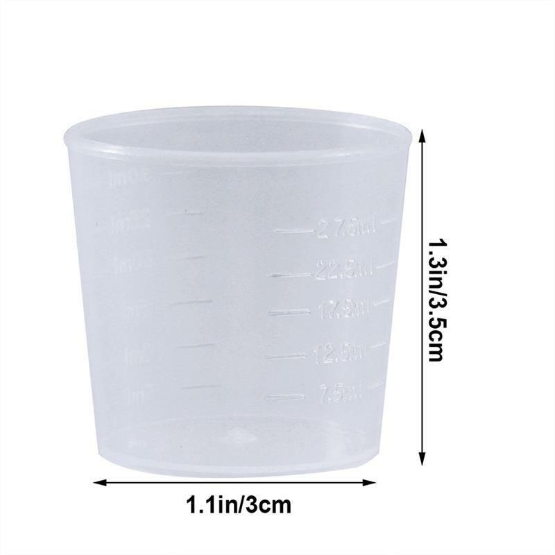 Cup Measuring Cups Plastic Graduated Beaker Mixing Liquid Small Resin Paint Scale For Made Dry Magnetic Heavy White Camping 18