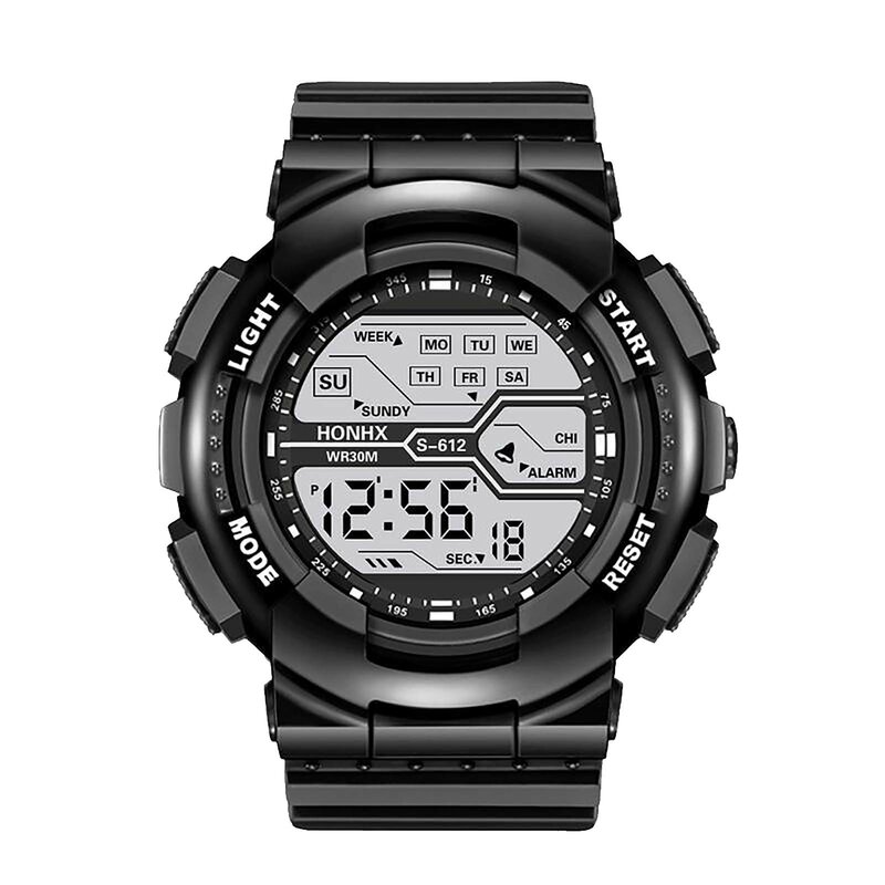 Men Watch Fashion Led Digital Watches Man Sports Waterproof  Wristwatches Vintage Silicone Wristband Electronic Clock Reloj Homb