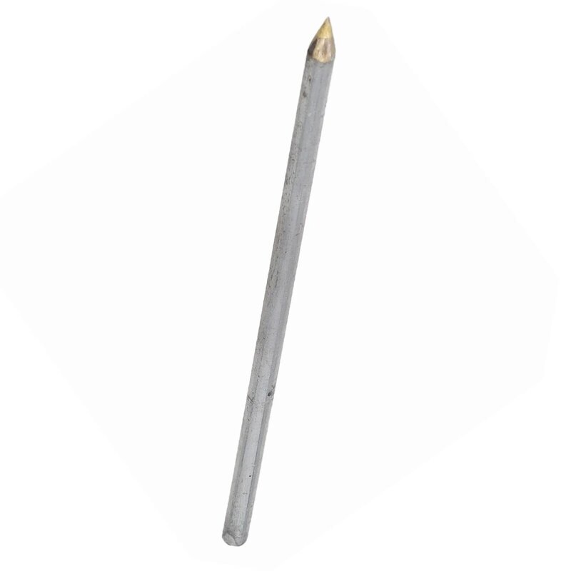 1 buah pena tulisan logam keras penulis karbida pemotong ubin kaca berlian paduan konstruksi 135mm peralatan tangan