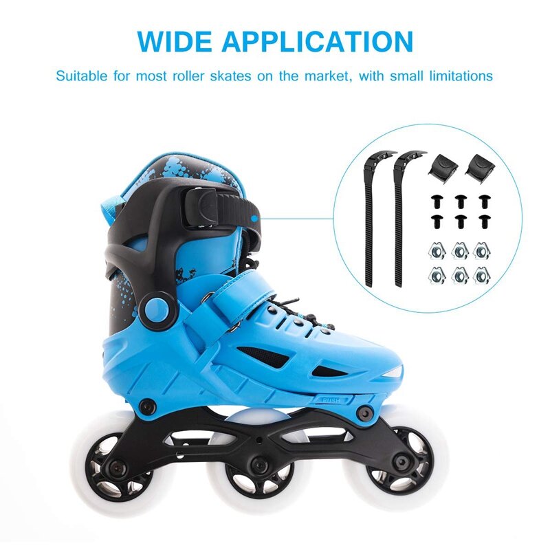 Correias de substituição para sapatos de patinação Peças de fivela de patinação Cinto de encadernação para snowboard, fivelas apertadas 1 conjunto
