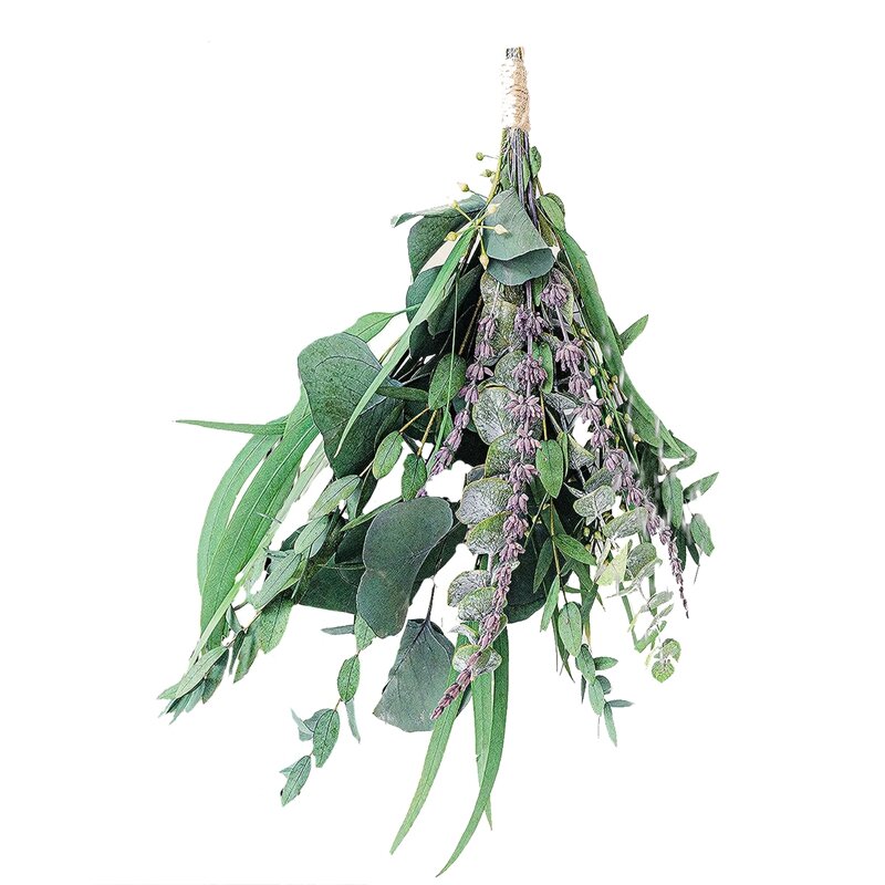 Luxuoso Eucalyptus e Lavender Bouquet, perfeito para a decoração do chuveiro e casa, ambiente natural e durável, real
