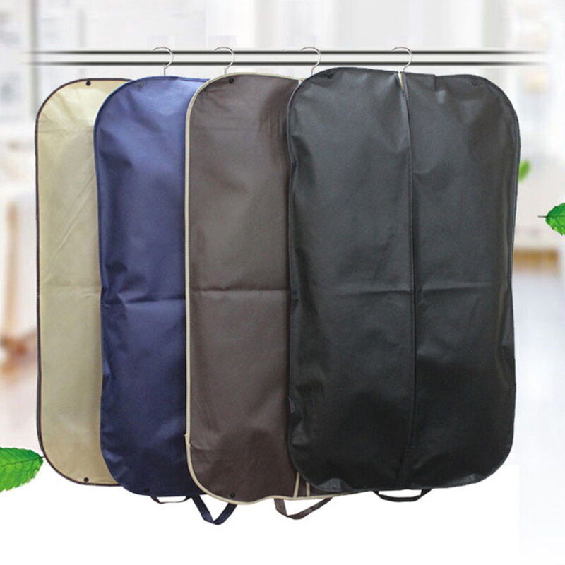 Clothes Hanging Dust Cover Home Dress Cover Suit Coat Storage Bag Garment Bags Organizer Wardrobe Hanging Clothing Organizers