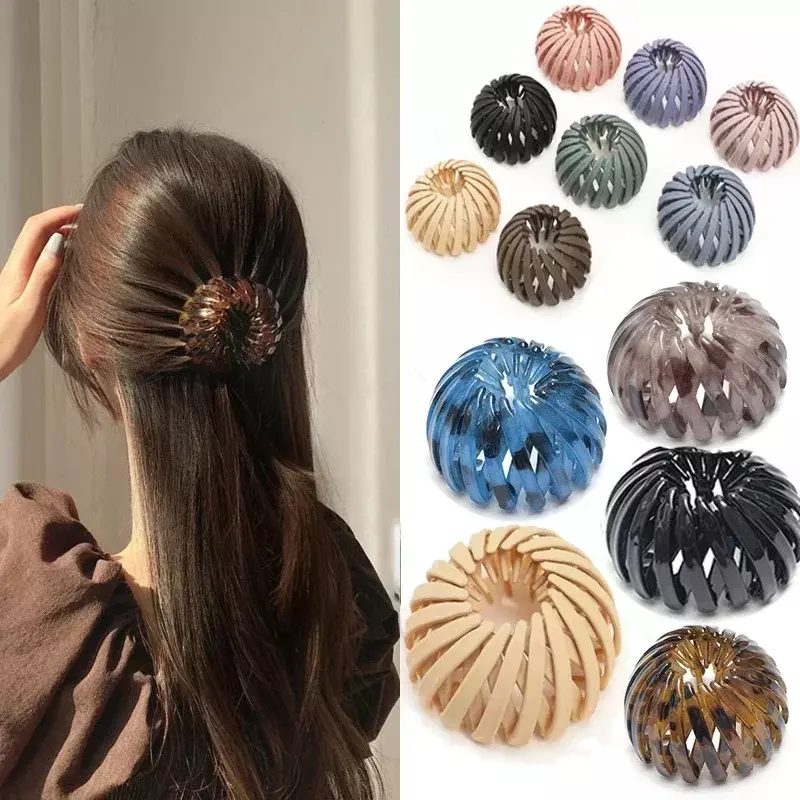 Ponytail Hair Rings Clips Hair Clips Women Bird Nest Shaped Hair Hairpin Simple Magic Lazy Braider Tool Women Hair Accessories