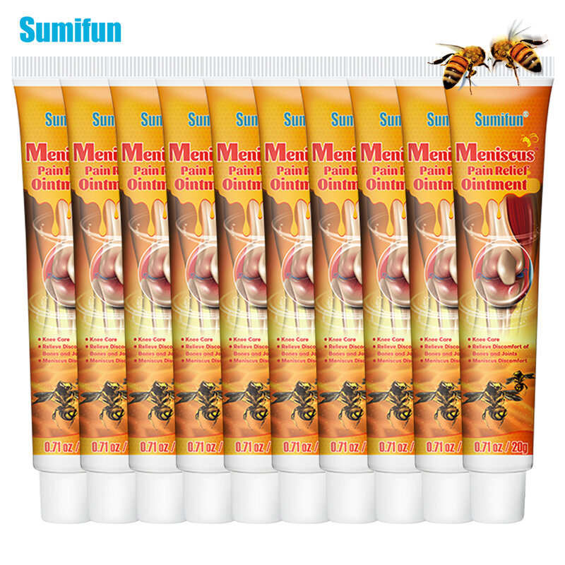 10Pcs Sumifun Bee Venom Analgesic Cream Meniscus Synovitis Knee Pain Relief Ointment Joint Muscle Rheumatoid Arthritis Plaster