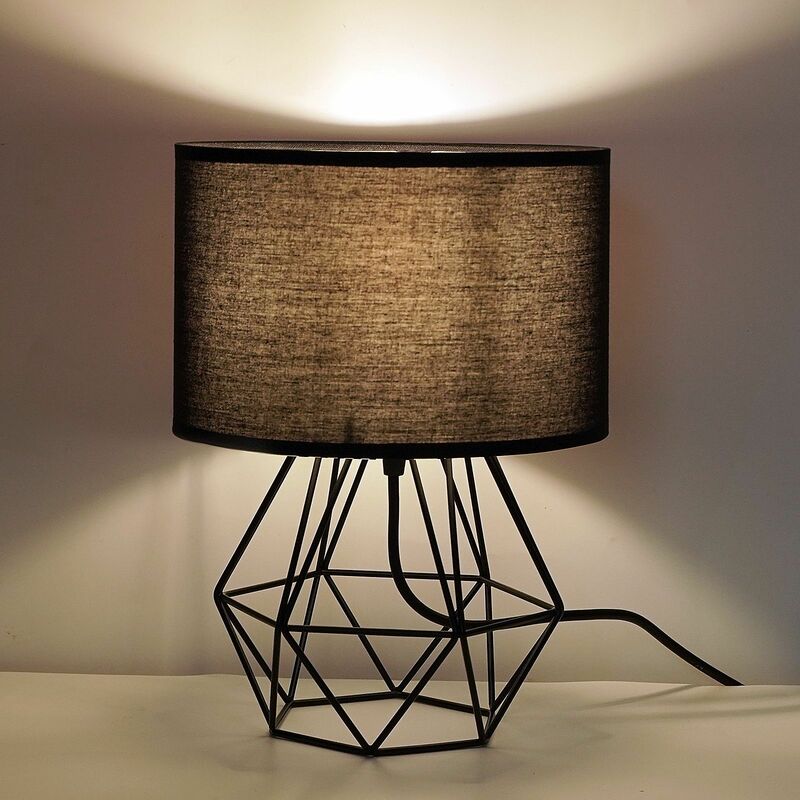 Lámpara de mesa LED de metal, estilo minimalista y moderno, para estudio, sala de estar, dormitorio y hotel