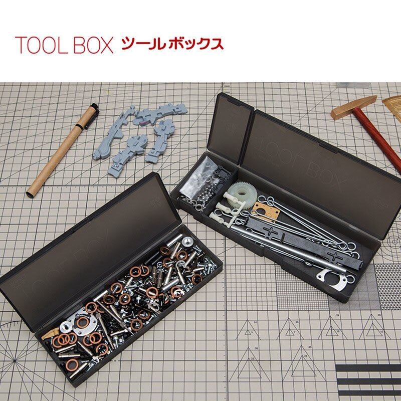 Caja de almacenamiento de escultura de herramientas de modelo, caja de herramientas de arcilla de cerámica, caja de plástico dividida simple/doble disponible para herramientas de bricolaje de Hobby