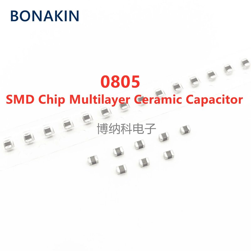 50 Stuks 0805 150nf 154K 50V 100V 10% X7r 2012 Smd Chip Meerlagige Keramische Condensator