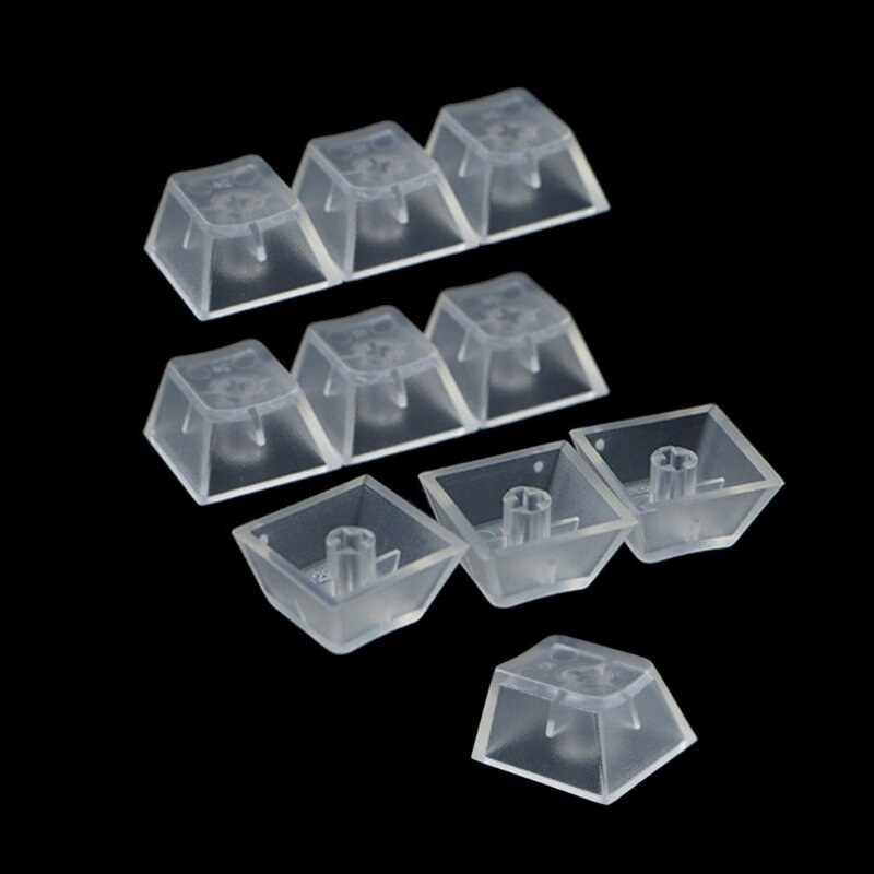 10Pcs Transparent ABS Keycaps Mechanical keyboard Matte Backlit  caps For Cherry Gateron Kailh Switch R4 R3 R2 R1
