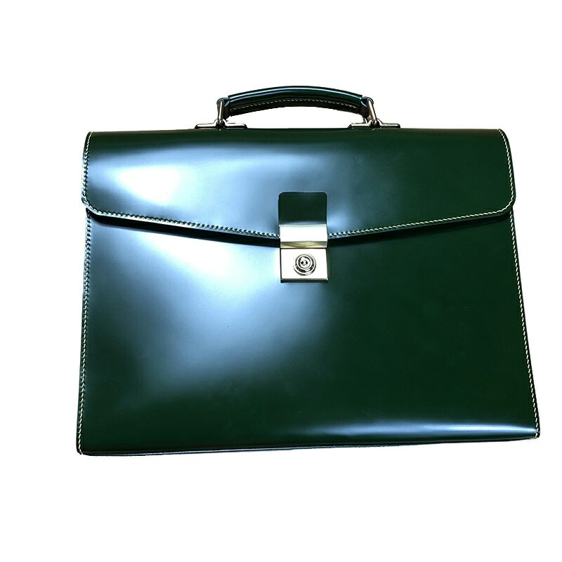 Jiangxin-maletín de piel de caballo para hombre, bolso de negocios personalizado, de cuero