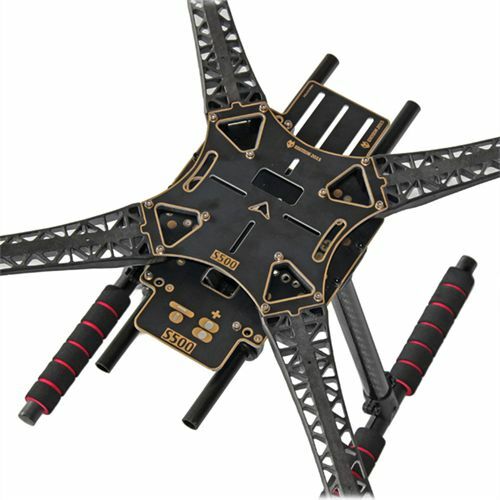 Multi-Rotor Air Frame Kit com Fibra de Carbono Landing Gear para FPV Quadcopter, Versão PCB, S500 SK500, SK500