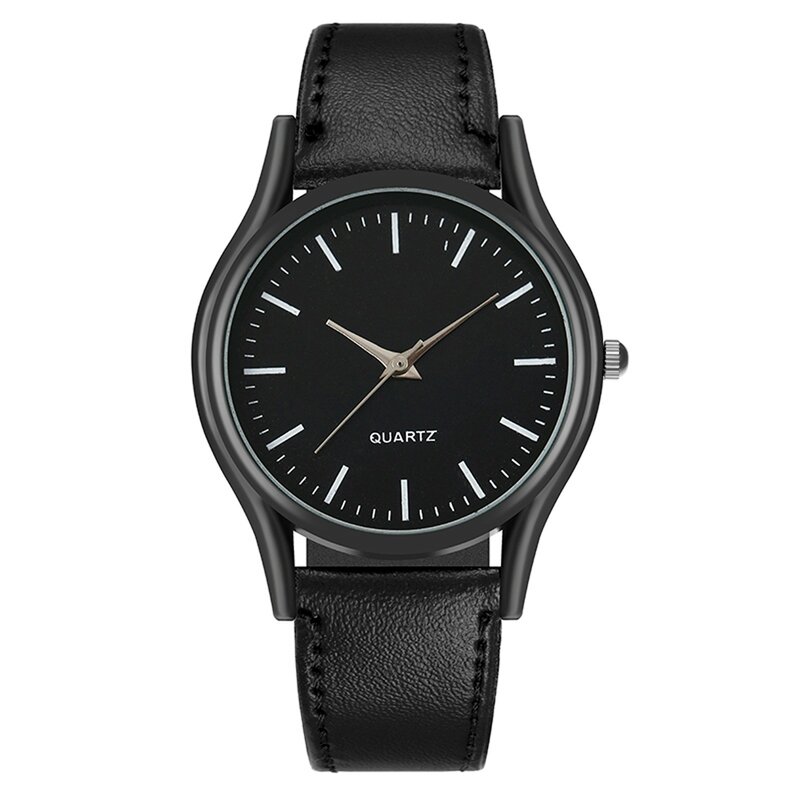 Relógio de couro durável masculino, neutro negócio, tom escuro, mão de designer, moda, 2022