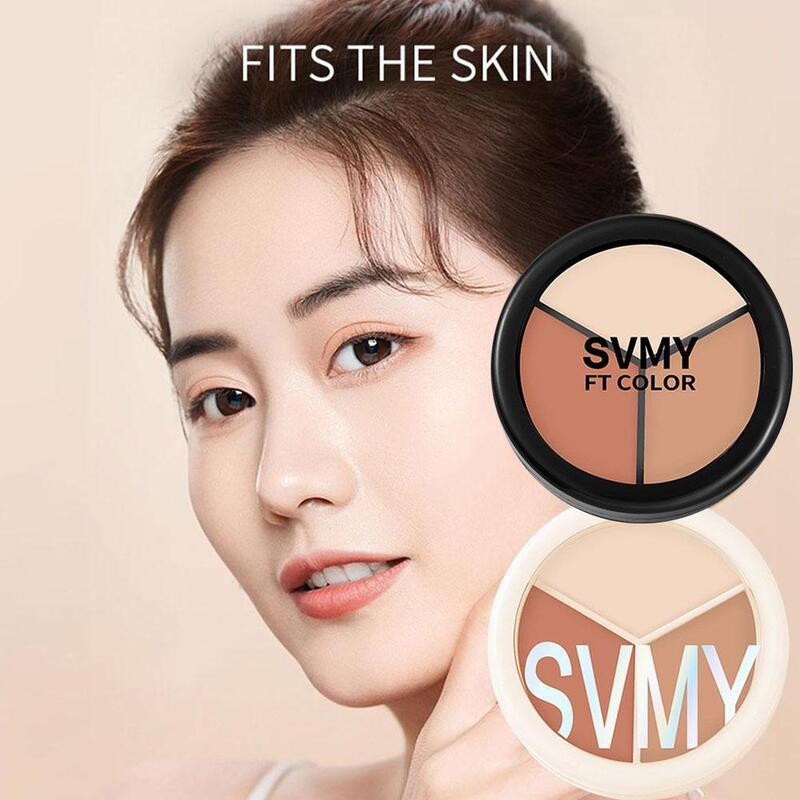 3 colori Contour Concealer Palette idratante Full Spot Coverage Concealer Makeup Cosmetics Dark Acne Circles Cream Y2V3