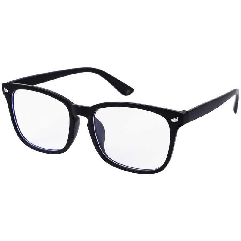 Kacamata penghalang cahaya biru, bingkai kacamata Nerd persegi Anti sinar biru, kacamata Game komputer