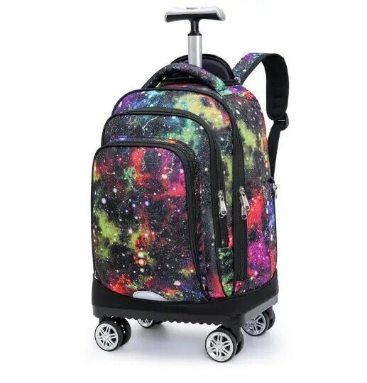 Школьный рюкзак на колесиках, водонепроницаемая сумка на колесиках для школы и путешествий, чемодан на колесиках