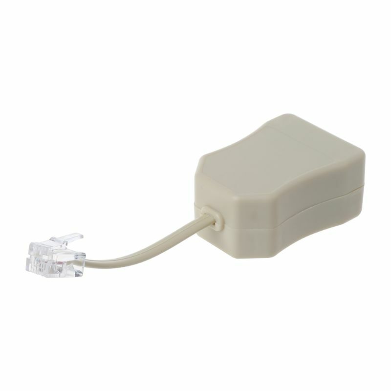 1PC ADSL Modem Rj11 Interfacce Telephone Phone Fax In-Line Splitter Filter for NetWork Portable Rj11 Adapter
