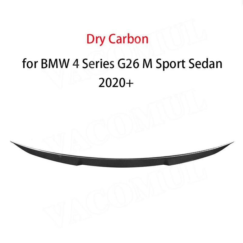 Aksesori Mobil Spoiler sayap belakang, aksesori mobil Spoiler sayap belakang serat karbon kering untuk BMW 4 seri G26 M Sport Sedan 2020 +