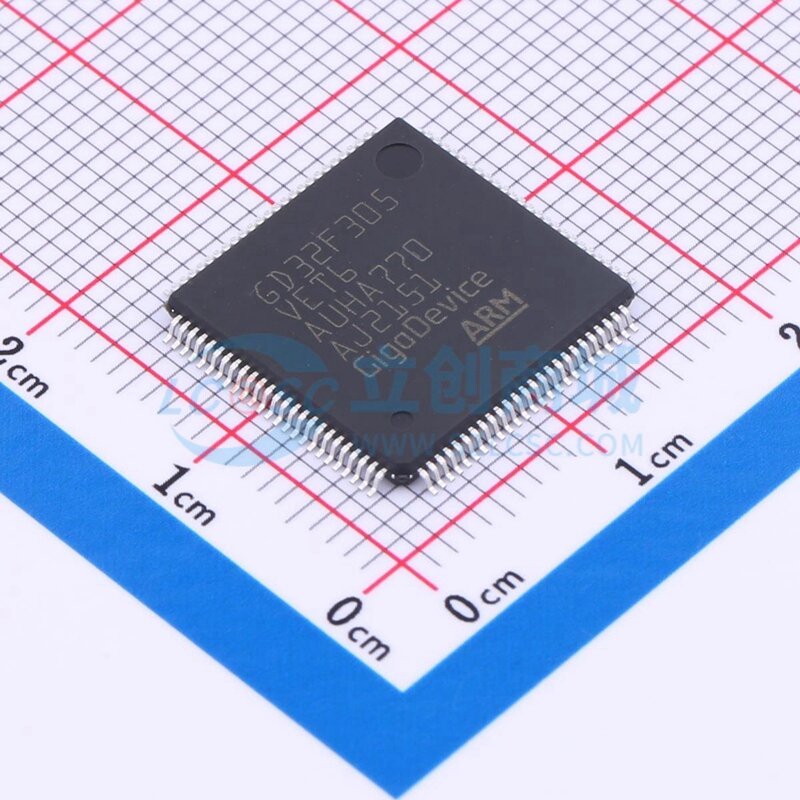 GD GD32 GD32F GD32F305 GD32F305VET6 microcontrolador de LQFP-100 (MCU/MPU/SOC) CPU, 100% Original, en Stock