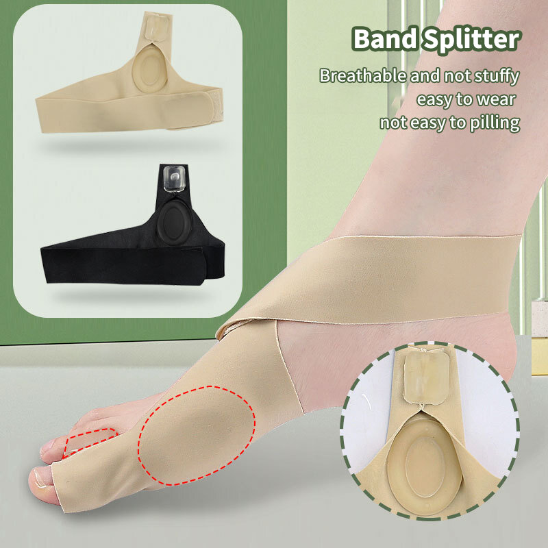 Bone Thumb Ajustador Correção, Pedicure Sock Straightener, Toe Separator, Hallux Valgus, joanete corrector, órteses, pés, 1pc