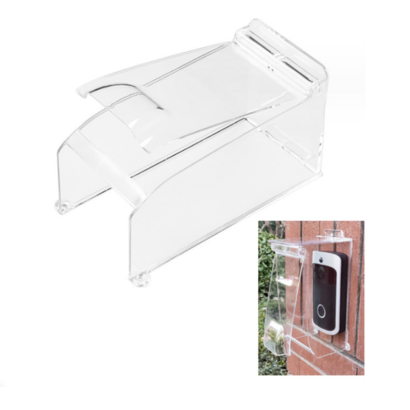 Clear Flip Cap Door Keypad Waterproof Cover, Doorbell Rain Cover Weatherproof Compatible for Ring-Camera Doorbell