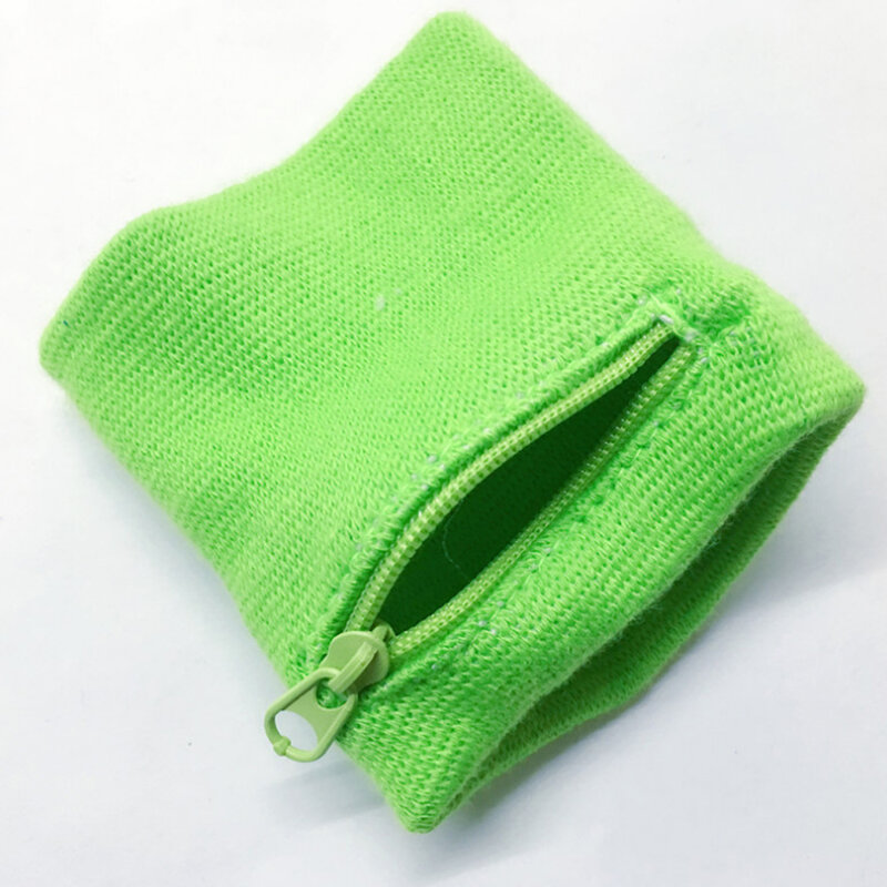 Zipper Wrist Wallet Pouch, Correndo Sports Arm Band Bag para MP3, Saco de armazenamento de cartão chave, Badminton e Basketball Wristband Bags