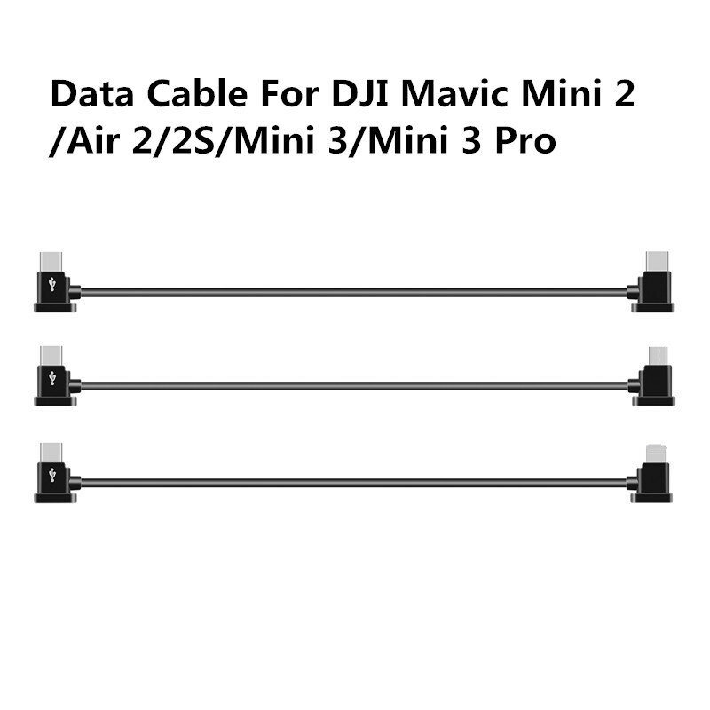 Data Cable For DJI RC-N1 Mavic 3/Ari 2/2S/Mini 2/MINI 3/3 PRO Drone IOS Type-C Micro Adapter Wire Connector Tablet Phone Cable