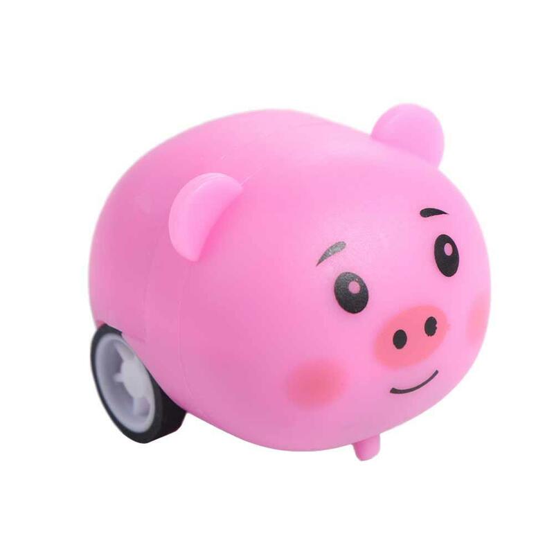 Cartoon Pull Back Car giocattolo per bambini auto da corsa genitore-figlio inerzia macchinina Mini plastica animali auto giocattoli bomboniera