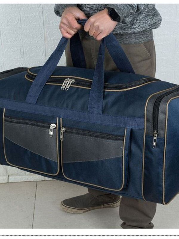 Borsa da viaggio da uomo di grande capacità borsa da viaggio impermeabile grande per le donne Oxford Weekend Trip bagaglio a mano imballaggio borse di stoccaggio bolsos