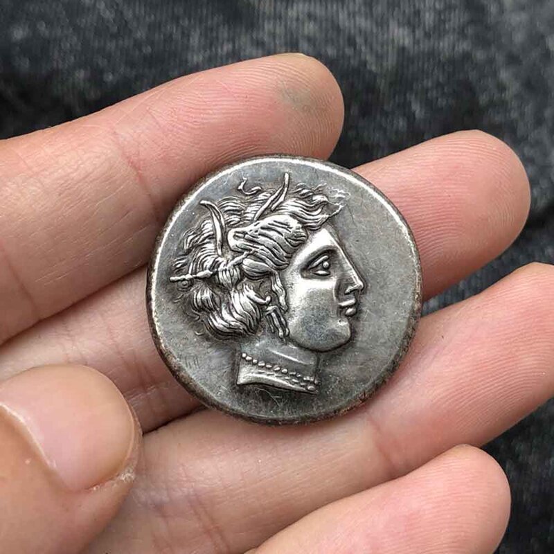 Luksusowa grecja walka o wolność zabawna 3D nowość para sztuka moneta/powodzenia pamiątkowa moneta kieszonkowa zabawna moneta + torba na prezent