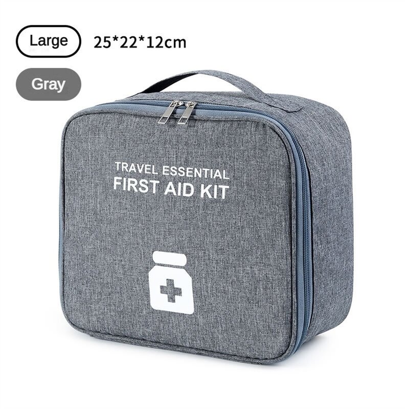 กระเป๋าเก็บยาเปล่าสำหรับ kotak p3k ในบ้านความจุขนาดใหญ่กล่องยาสำหรับเดินทางแบบพกพากระเป๋าเอาตัวรอดกระเป๋าฉุกเฉินสำหรับรถยนต์