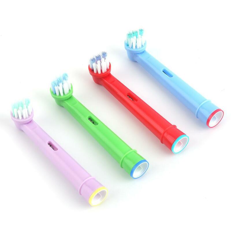 8Pcs Replacement Kids Children Tooth Brush Heads For Oral B EB-10A Pro-Health Stages Electric Toothbrush Oral Care, 3D Exce