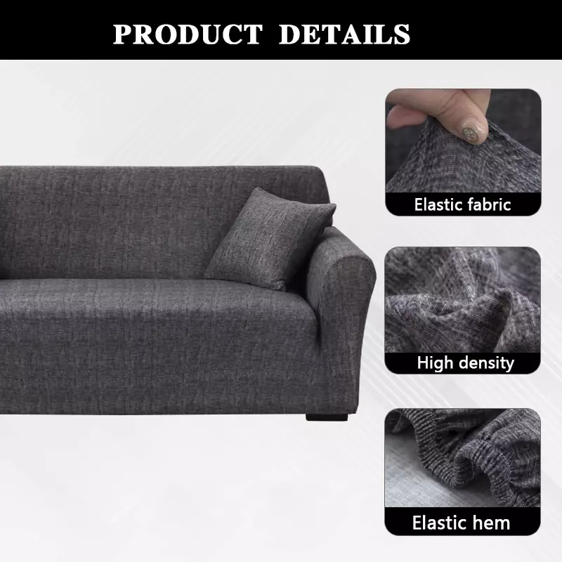 Housses de canapé élastiques pour salon, fauteuil géométrique, causeuse, canapé d'angle en forme de L, besoin de commander 2 pièces