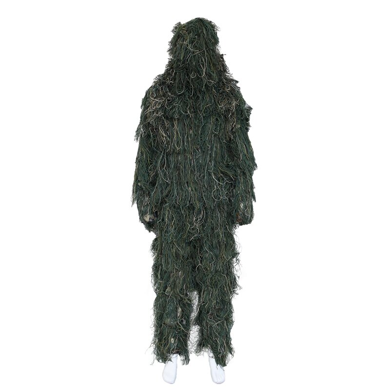 NEW-3D Universal Camouflage Suits Woodland Clothes Adjustable Size Ghillie Suit For Hunting Camouflage Set Kits