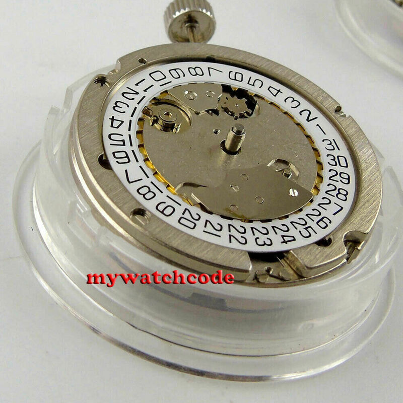 St2551 automatische mechanische Herren klassische Vintage Uhrwerk weiß Datum Ring