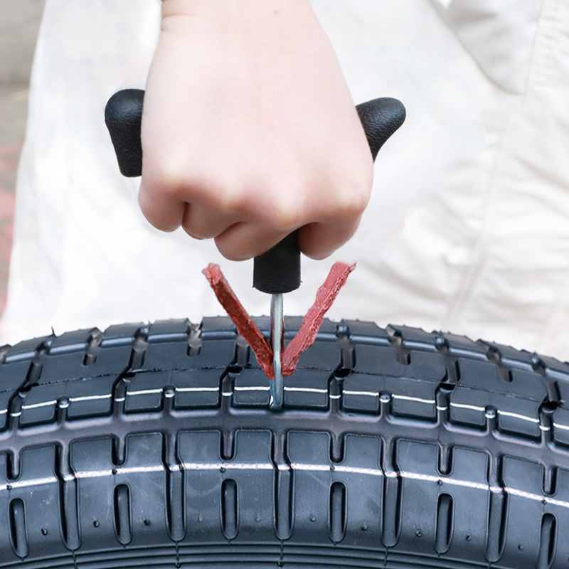Tiras de goma sin cámara para reparación de neumáticos, sellos de pegamento para perforaciones de neumáticos, para camión, coche, motocicleta, accesorios, herramientas, 50 piezas