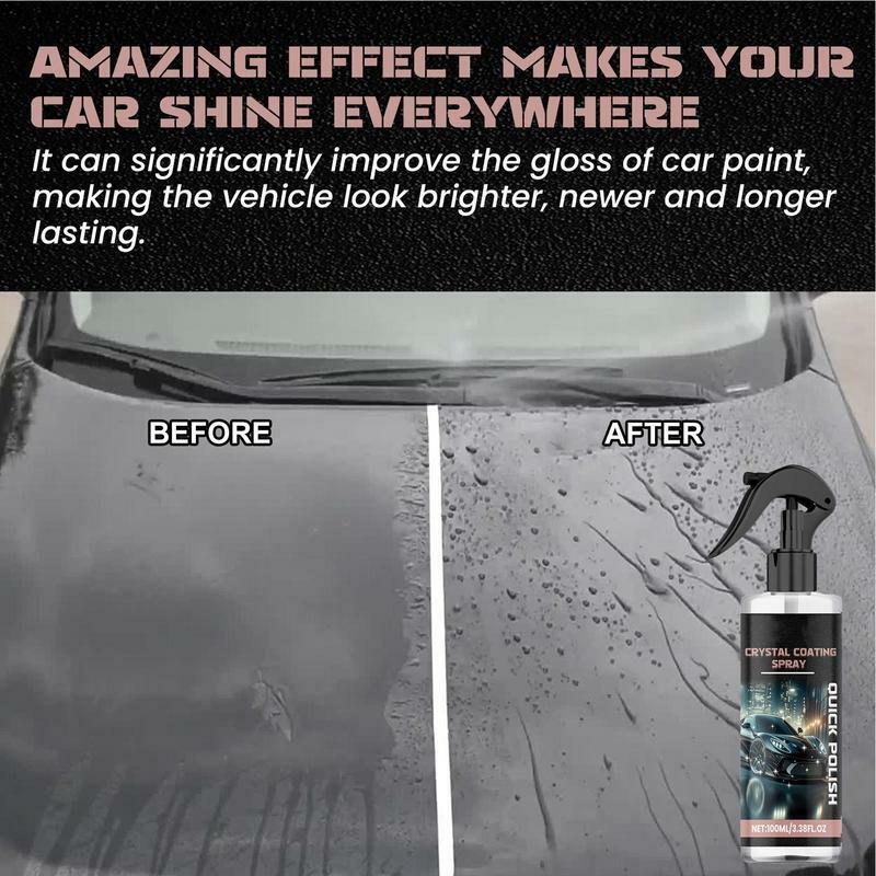 Powłoka samochodu w sprayu 100ml powłoka ceramiczna samochodu wielofunkcyjny bezpieczny szybki efekt powlekania środek Nano ochrona na pas samochodowy Spray do samochodów