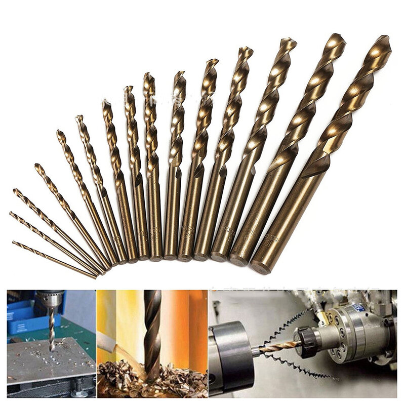 Drill Bit Set M Cobalt HSS Drill Press Specifications Tools M Cobalt For Improved Heat Resistance Tough Metals