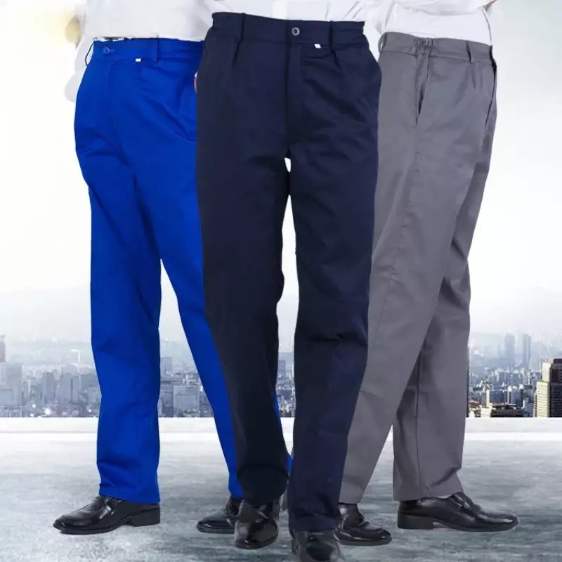 Polyester-Cotton Wear-Resistant Protection Pants, Auto Reparação, Limpeza, Oficina, Engenharia, Fábrica, Trabalho, Primavera, Outono