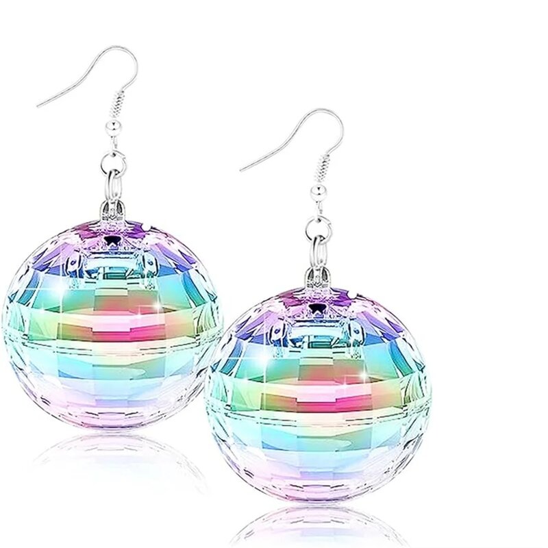 Boucles d'oreilles boule Chang LED avec lumières colorées pour femmes, boucles d'oreilles néon amusantes, lampes de nuit amusantes, cadeaux de festival de fête de club