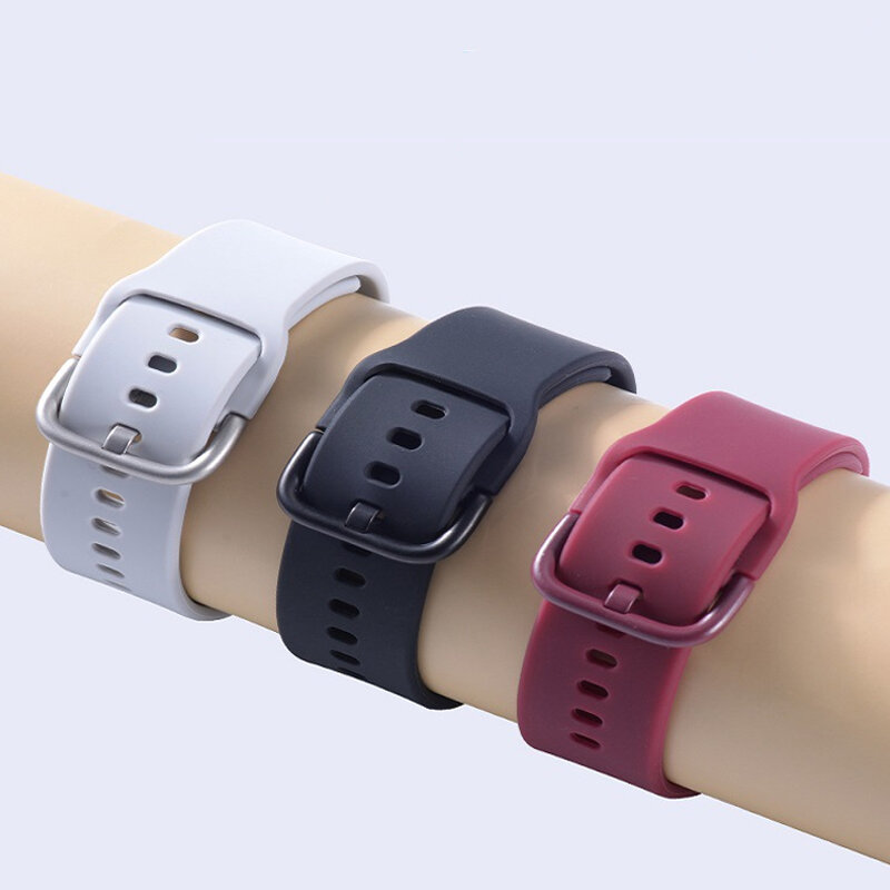 Bracelet en silicone pour Samsung Galaxy Watch 4/5, bracelet de sport, ceinture Galaxy Watch 6, 40mm, 44mm, 6 Classic, 43mm, 47mm