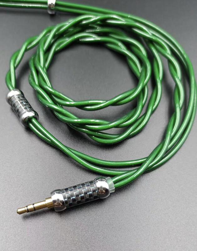 litz 2 share twisted Single crystal copper coaxial shield 610 core MMCX cable type 6 four colors