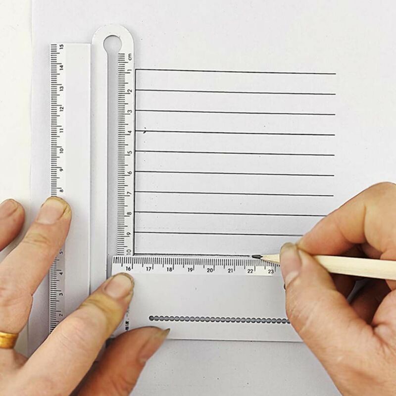 Plastic Angle 30cm Stationery Supplies Protractor Compass parallel Ruler Rectangle Ruler Drawing Tool