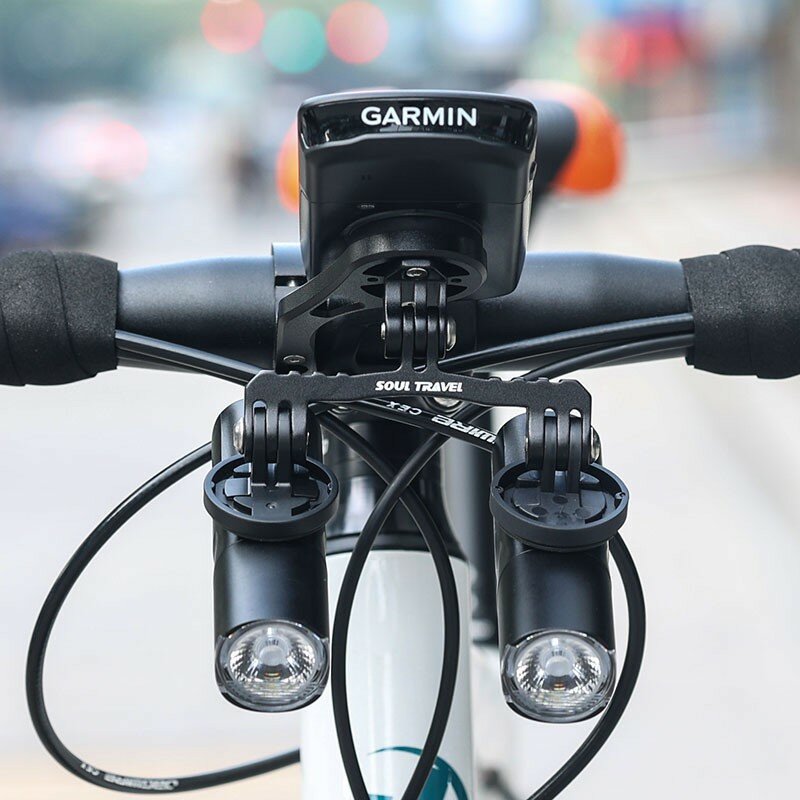 Soporte de barra de bicicleta Dual, Base de extensión, aluminio, cámara deportiva, Gamma Berythem