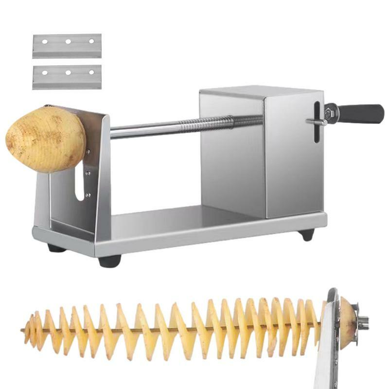 Pemotong kentang Spiral, alat pengiris kentang Spiral untuk kentang dan sayuran. Dapur