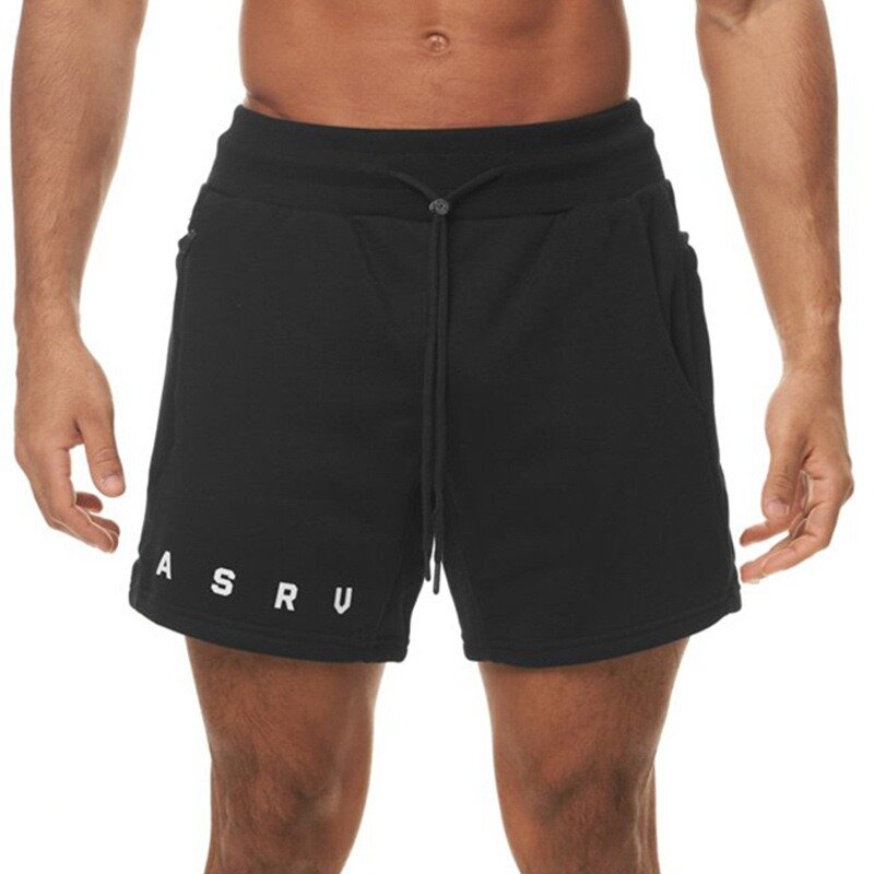 Pantalones cortos atléticos para hombre, ropa con lazos rectos, múltiples bolsillos, para correr, pantalones cortos de baloncesto