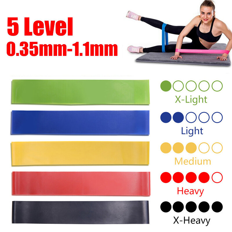Yoga Resistance Bands Exercise Workout  Stretch Bands Women Men Emulsion Pull Rope for Booty Legs Pilates Gym Equipment for Home