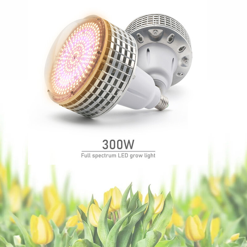 300W Putih Hangat Spektrum Penuh Benih Bunga Hidroponik Dalam Ruangan LED Tanaman Led Tumbuh Bola Lampu untuk Tenda Rumah Kaca
