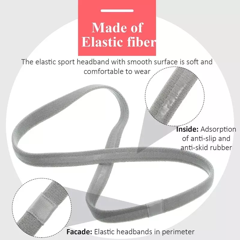 4 Stück solide verdicken rutsch feste elastische Sport Outdoor Stirnbänder Haar Stirnbänder für Männer trainieren Haar bänder Schweiß bänder für Frauen